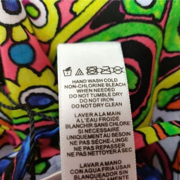 Nanette Lepore Swim Carnaval Midi Dress Sz Medium Multicolored Beach Coverup NWT - Picture 6 of 13